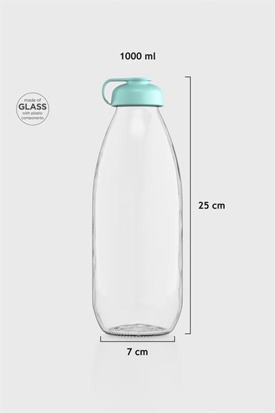 Renga Milky 1000 ml Cam Şişe 181009 Su Yeşili