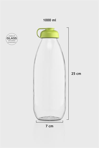 Renga Milky 1000 ml Cam Şişe 181009 Yeşil
