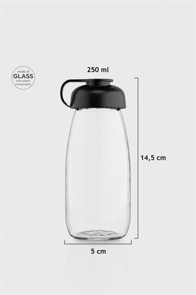 Renga Milky Kids 250 ml Cam Şişe 181011 Siyah