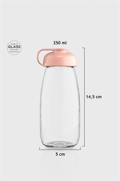 Renga Milky Kids 250 ml Cam Şişe 181011 Pastel Pembe