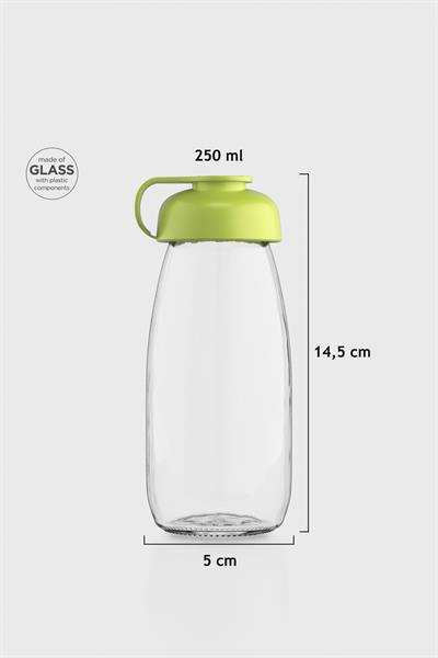 Renga Milky Kids 250 ml Cam Şişe 181011 Yeşil