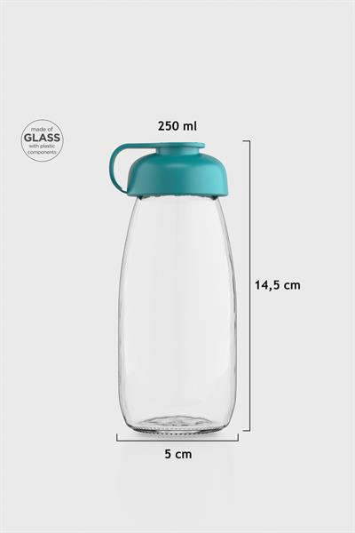 Renga Milky Kids 250 ml Cam Şişe 181011 Sky Turkuaz