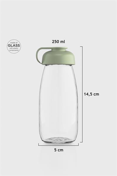 Renga Milky Kids 250 ml Cam Şişe 181011 Pastel Yeşil