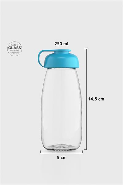 Renga Milky Kids 250 ml Cam Şişe 181011 Turkuaz