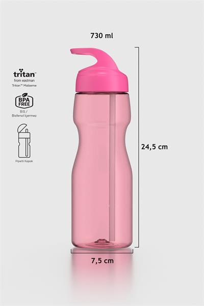 Renga Moly 730 ml Tritan Pipetli Matara 912115 Fuşya