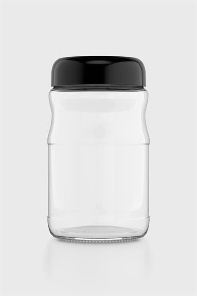 Renga Mono 1700 ml Cam Kavanoz 131076 Siyah