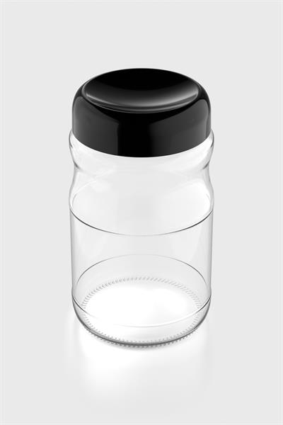 Renga Mono 1700 ml Cam Kavanoz 131076 Siyah