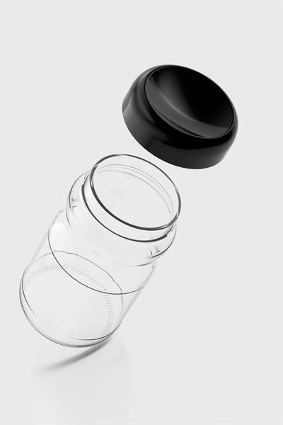 Renga Mono 1700 ml Cam Kavanoz 131076 Siyah