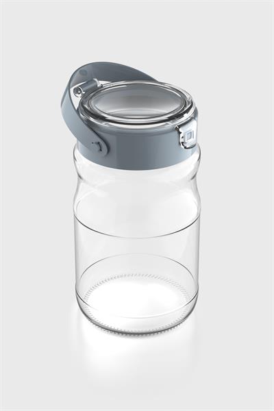 Renga Mono 1700 ml Turkuaz Kapaklı Cam Kavanoz 131072