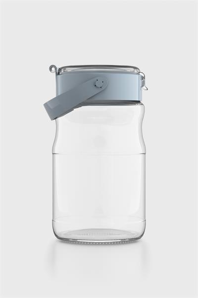 Renga Mono 1700 ml Turkuaz Kapaklı Cam Kavanoz 131072