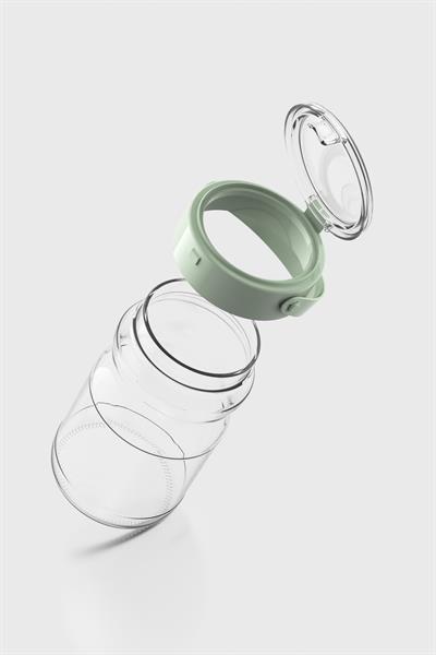 Renga Mono 1700 ml Yeşil Kapaklı 3lü Cam Kavanoz Seti 131072
