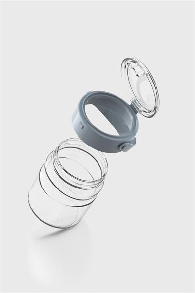 Renga Mono 900 ml Turkuaz Kapaklı 3lü Cam Kavanoz Seti 131064