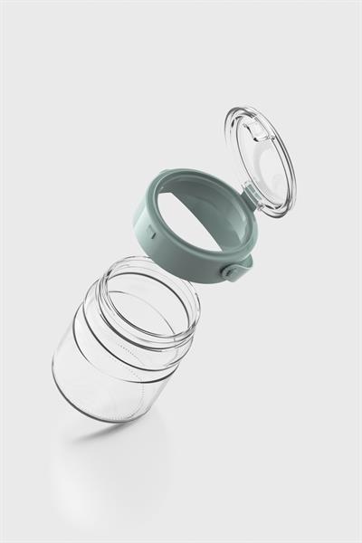 Renga Mono 900 ml Yeşil Kapaklı 3lü Cam Kavanoz Seti 131064