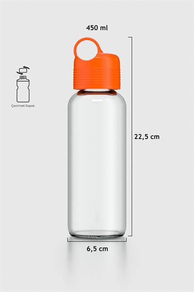 Renga Moon 450 ml Cam Matara 922009 Turuncu
