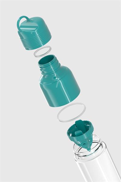 Renga Moon 600 ml Tritan Sıkacaklı Detoks Matara 911028 Turkuaz