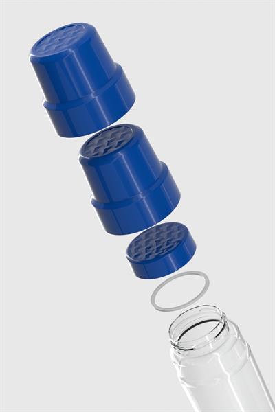 Renga Nest 800 ml Çift Bardaklı Tritan Matara 912086 Mavi