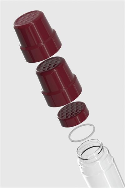 Renga Nest 800 ml Çift Bardaklı Tritan Matara 912086 Bordo