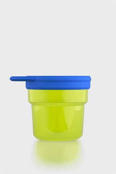 Renga Nest Kids 250 ml Silikon Kapaklı PP Atıştırma Kabı 222058 Yeşil-Mavi