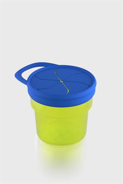 Renga Nest Kids 250 ml Silikon Kapaklı PP Atıştırma Kabı 222058 Yeşil-Mavi