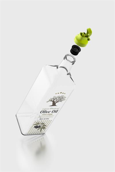 Renga Oslo 1000 ml Desenli Cam Yağlık 152063 Yeşil