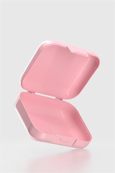 Renga Oxo Desenli PP Çocuk Beslenme Kabı 192015 Pembe