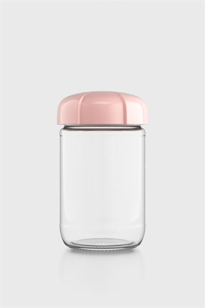 Renga Rhea 660 ml Pembe Kapaklı Cam Kavanoz 131011