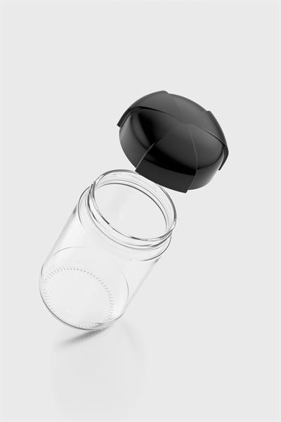 Renga Rhea 660 ml Siyah Kapaklı 3lü Cam Kavanoz Seti 131011