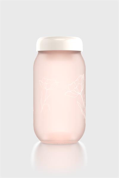 Renga Rosie 1000 ml Sablaj Desenli DK Cam Kavanoz 132085 Bej
