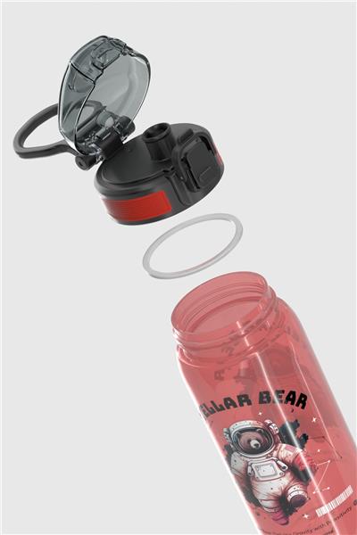 Renga Rybo-X Desenli 530 ml Çocuk Matara 912164 Kırmızı