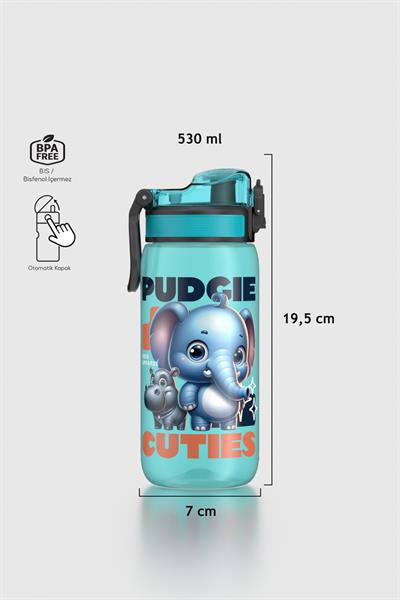 Renga Rybo-X Desenli 530 ml Çocuk Matara 912164 Mavi