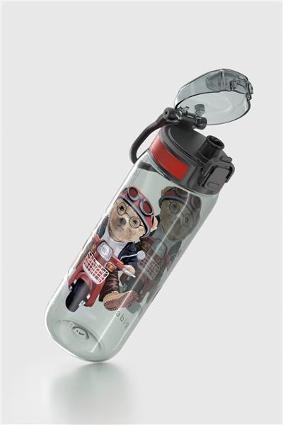 Renga Rybo-X Desenli 630 ml Tritan Çocuk Matara 912163 Siyah