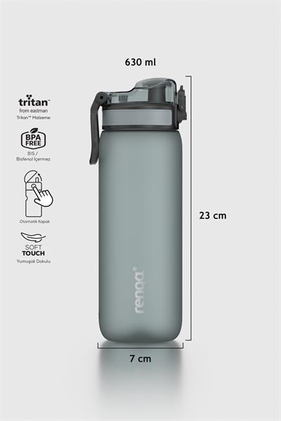 Renga Rybo-X Soft Touch 630 ml Tritan Matara 912160 Siyah