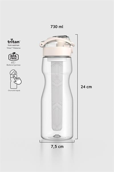 Renga Saga Buz Hazneli 730 ml Tritan Matara 911039 Bej