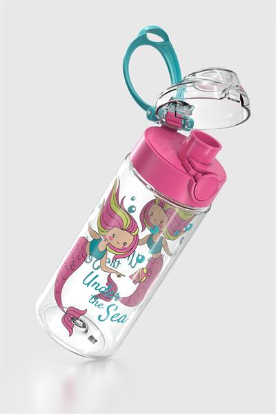 Renga Saga Desenli 500 ml Tritan Çocuk Matara 912014 Pembe