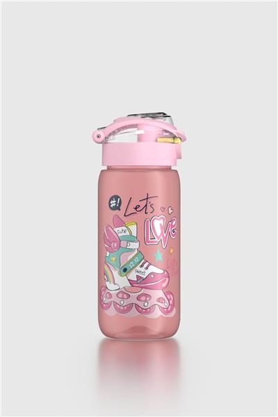 Renga Saga Desenli 530 ml Çocuk Matara 912174 Pembe-Sarı
