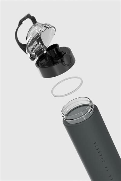 Renga Saga Desenli 630 ml Mat Tritan Matara 912114 Siyah