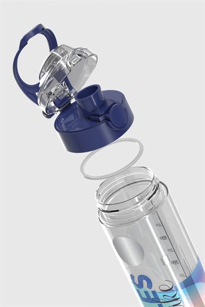 Renga Saga Desenli 630 ml Tritan Matara 912057 Mavi