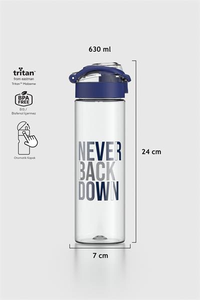 Renga Saga Desenli 630 ml Tritan Matara 912065 Mavi