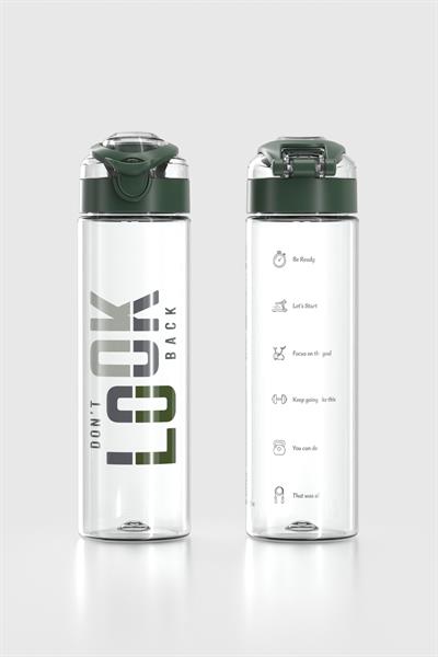 Renga Saga Desenli 630 ml Tritan Matara 912065 Yeşil