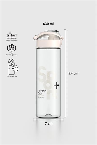 Renga Saga Desenli 630 ml Tritan Matara 912065 Bej
