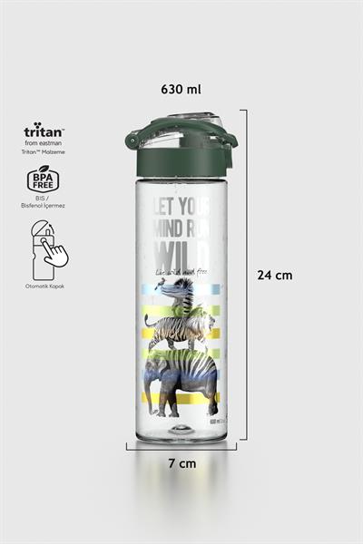 Renga Saga Desenli 630 ml Tritan Matara 912057 Yeşil