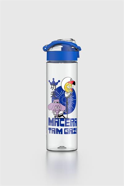 Renga Saga Kral Şakir Desenli 630 ml Tritan Çocuk Matara 222030 Mavi