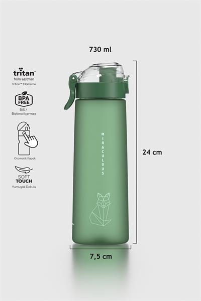 Renga Saga Loop Soft Touch 730 ml Tritan Matara 912136 Yeşil