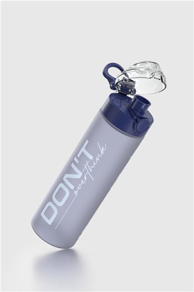 Renga Saga Loop Yazı Desenli 630 ml Mat Tritan Matara 912137 Mavi