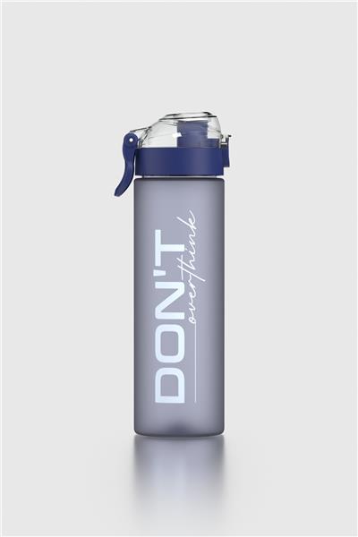 Renga Saga Loop Yazı Desenli 630 ml Mat Tritan Matara 912137 Mavi