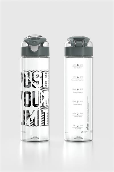 Renga Saga Push Your Limit Desen 630 ml Tritan Matara 912065 Füme