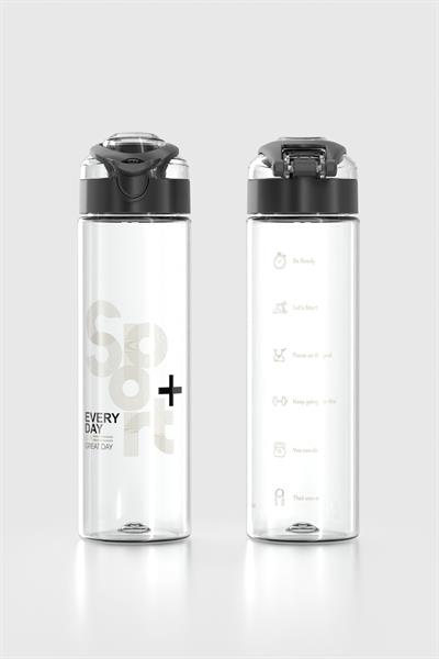 Renga Saga Sport Desen 630 ml Tritan Matara 912065 Siyah