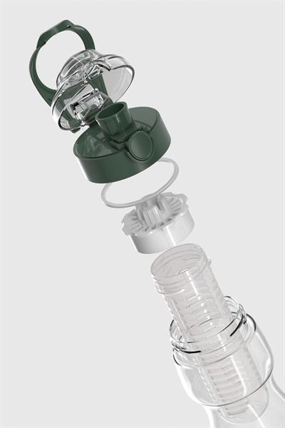 Renga Saga Süzgeçli 730 ml Tritan Detoks Matara 911006 Yeşil