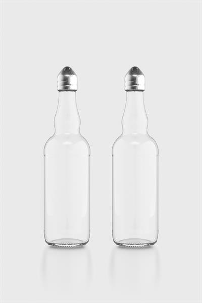 Renga Shaky 100 ml Metal Kapaklı 2li Cam Tuzluk Seti 121005