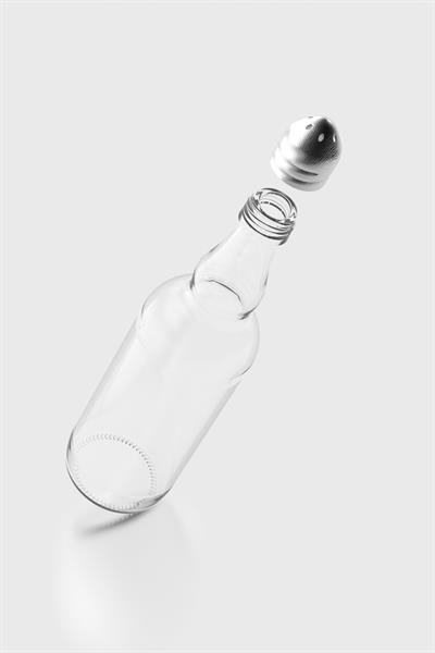 Renga Shaky 100 ml Metal Kapaklı Cam Tuzluk-Karabiberlik 121005